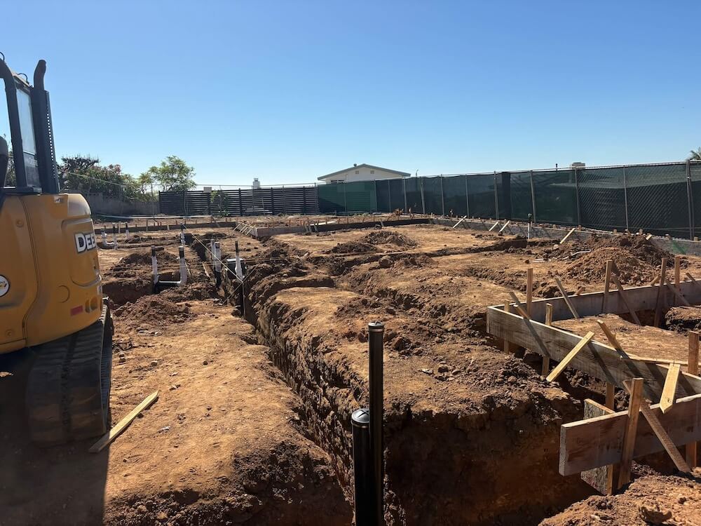 Tahitian Terrace excavation in progress